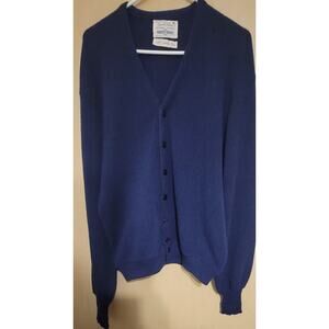 Arnold Palmer Robert Bruce Cardigan Large Tall LT Sweater Golf Knit Long Sleeve